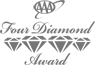 Text reads "AAA Four Diamond Award" with a design featuring four diamonds.